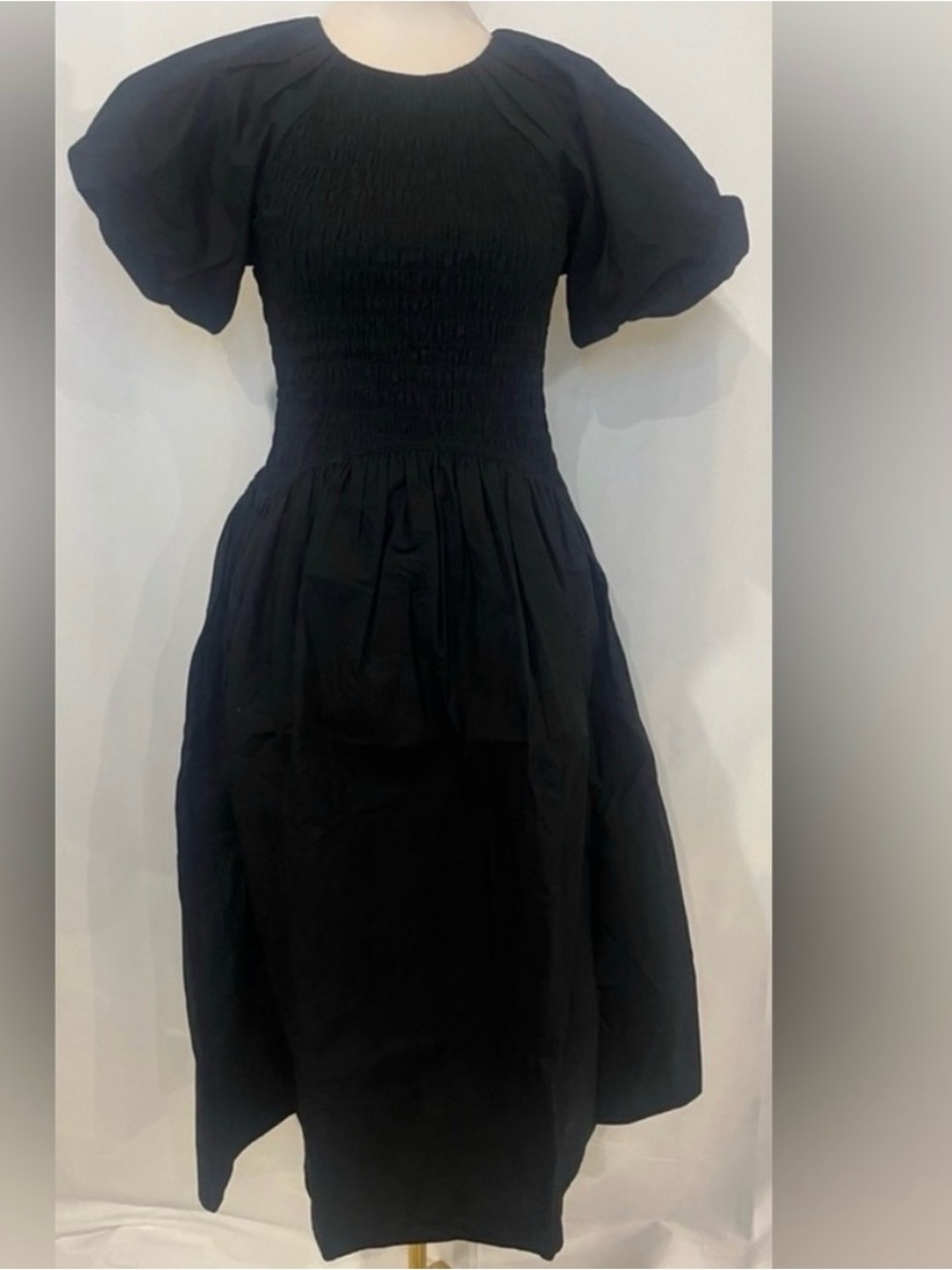 NWT J. Crew Smocked Midi Dress - Picture 2 of 6